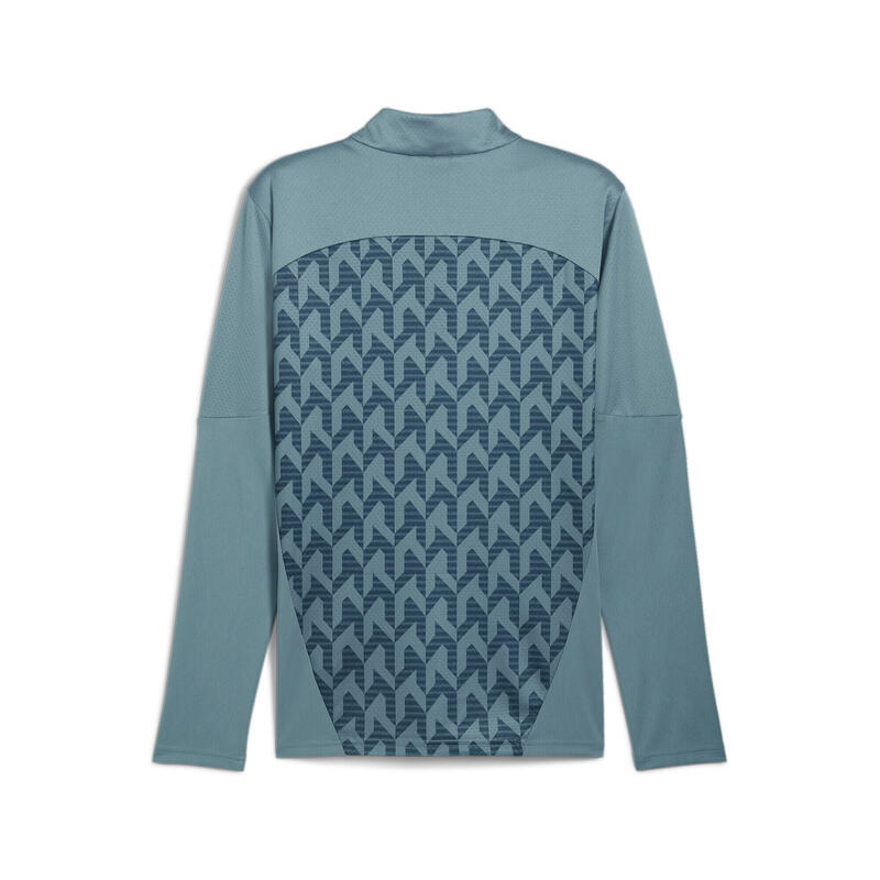 Pánská předzápasová bunda Olympique de Marseille PUMA Bold Blue Ocean Tropic