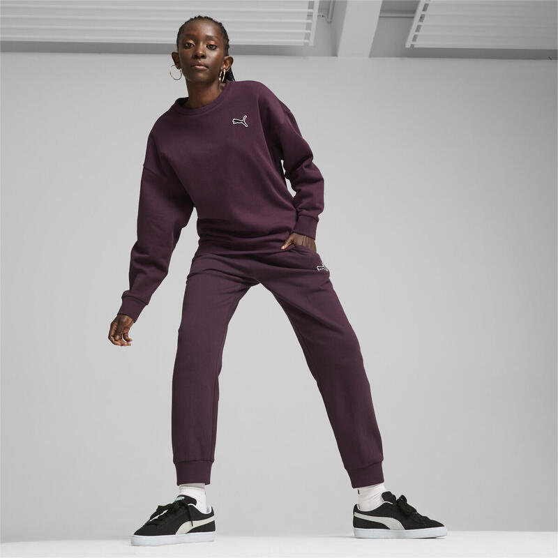 BETER ESSENTIALS Echipaj PUMA Midnight Plum Purple