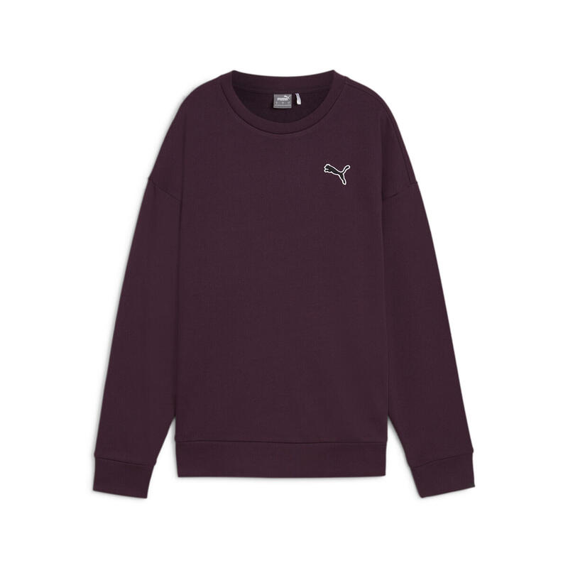 BETTER ESSENTIALS sweatshirt met ronde hals PUMA Midnight Plum Purple