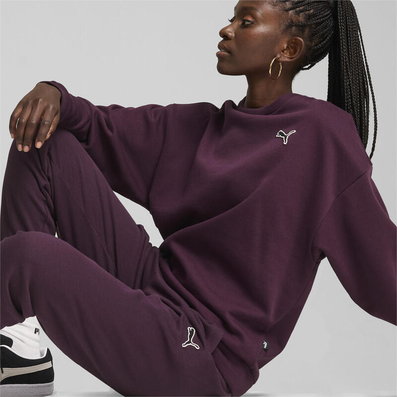 BETER ESSENTIALS Echipaj PUMA Midnight Plum Purple
