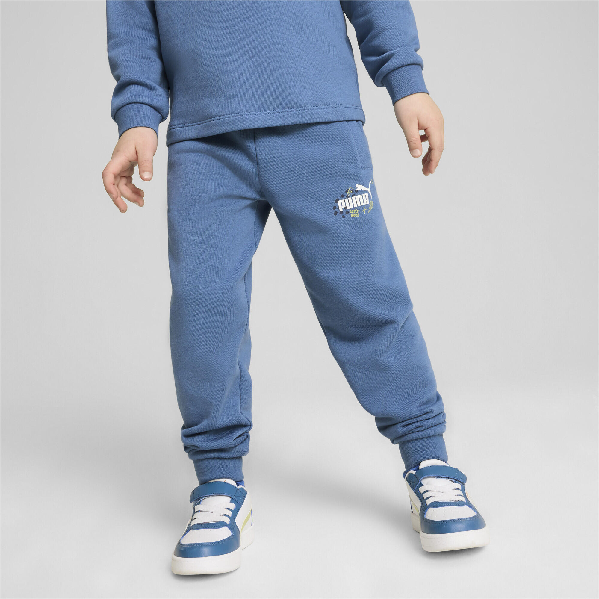 ESS+ PUMA Jogginghose Kinder PUMA Blue Horizon 3/7