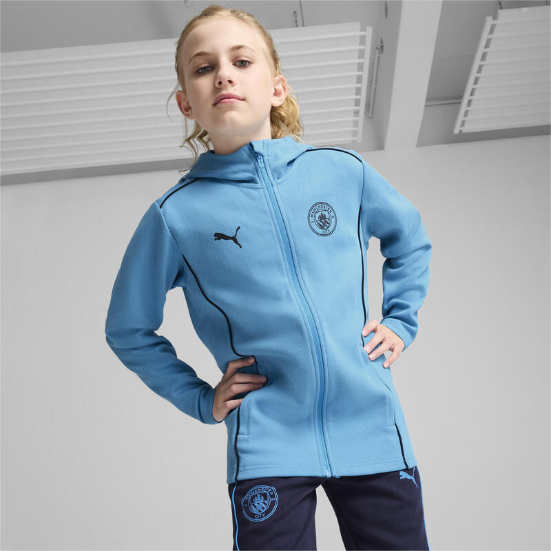 Hoodie Casuals Manchester City Enfant et Adolescent PUMA Magic Blue New Navy