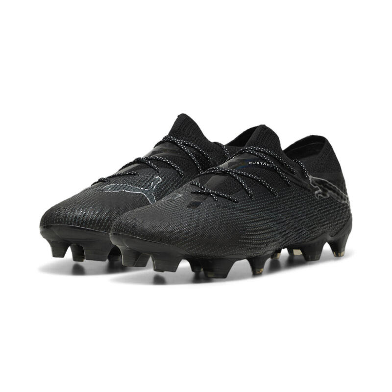 FUTURE 7 ULTIMATE Low FG/AG voetbalschoenen PUMA Black Silver Metallic Gray