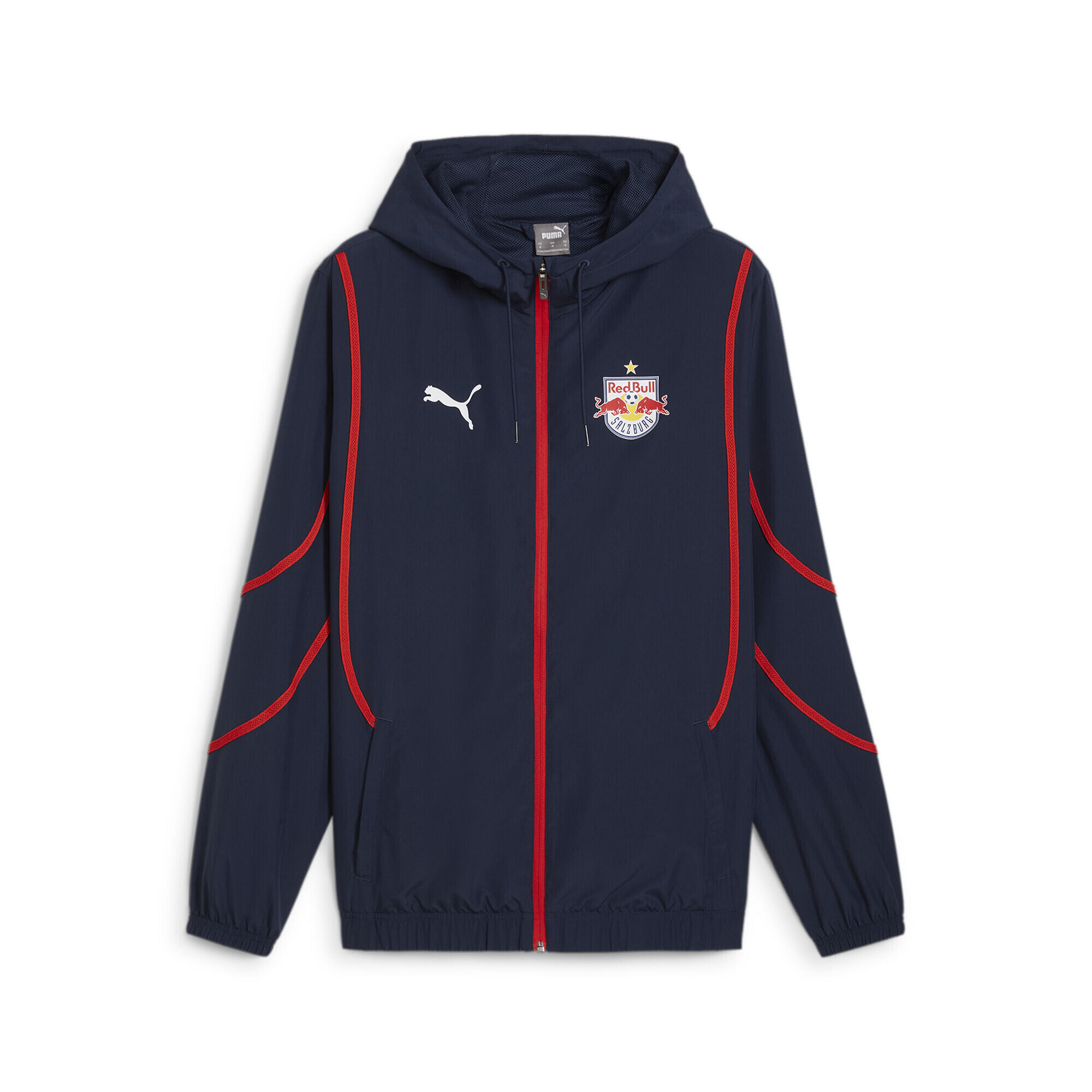 FC Red Bull Salzburg Gewebte Aufwärmjacke Herren PUMA Club Navy Red Blue 5/7