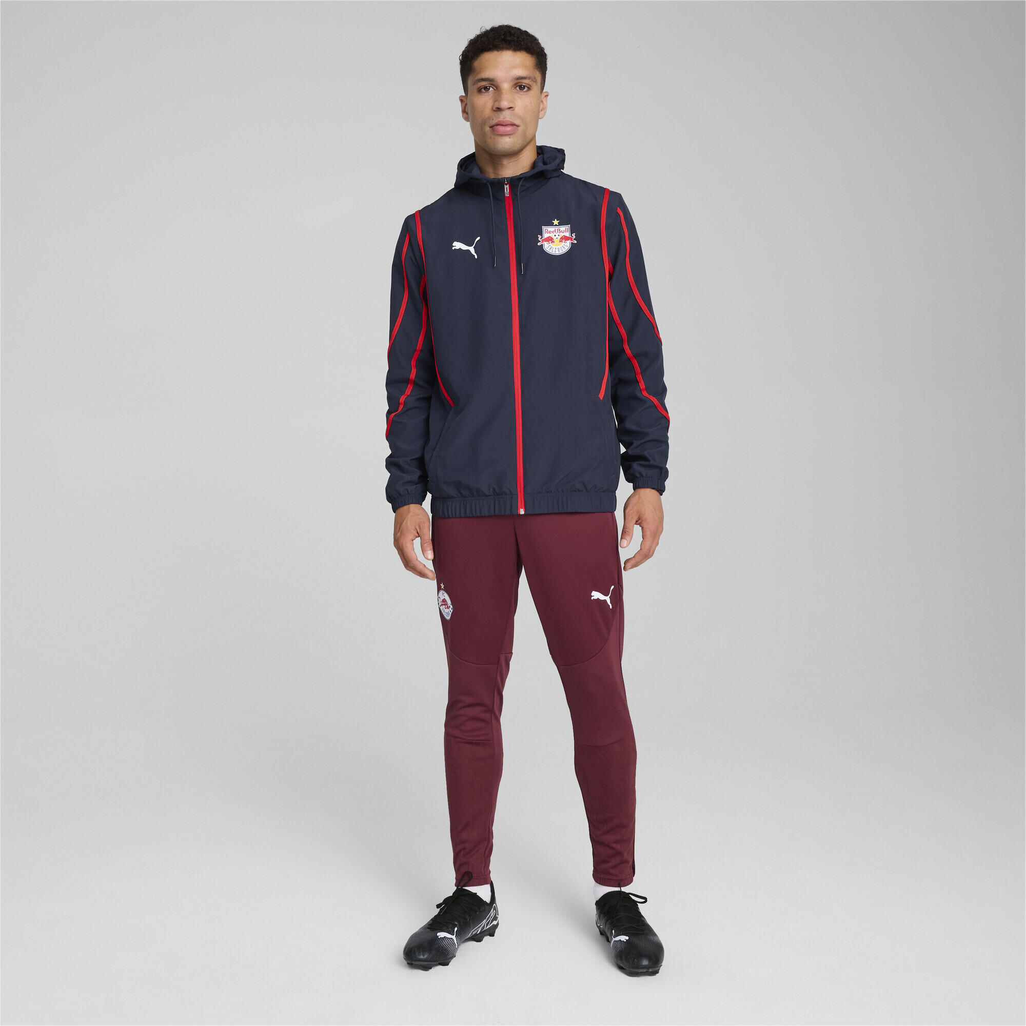 Veste tissée d'avant-match FC Red Bull Salzburg Homme PUMA Club Navy Red Blue 6/7