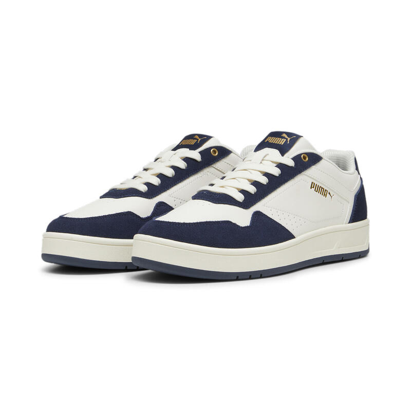 Court Classic Suede sneakers PUMA Frosted Ivory Club Navy Gold White Blue