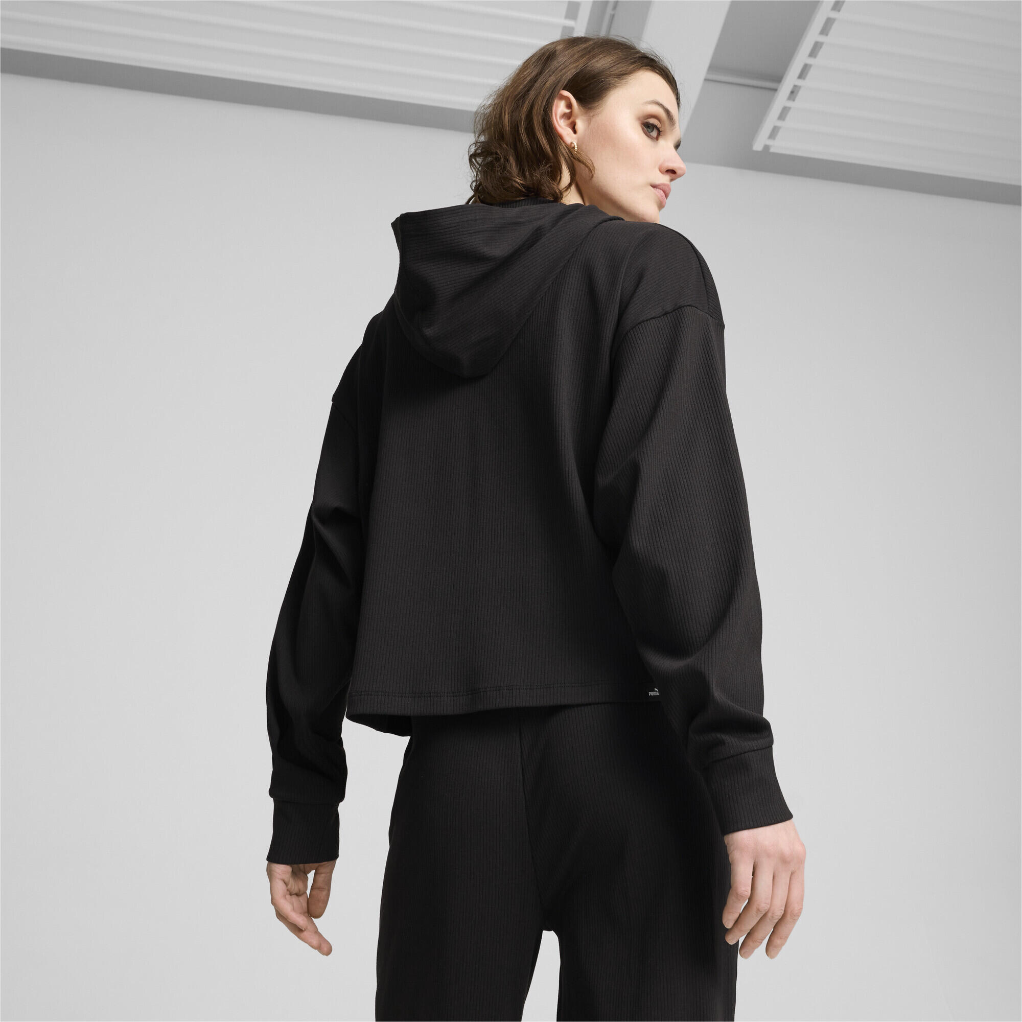 Hoodie ESS ELEVATED Femme PUMA Black 6/7