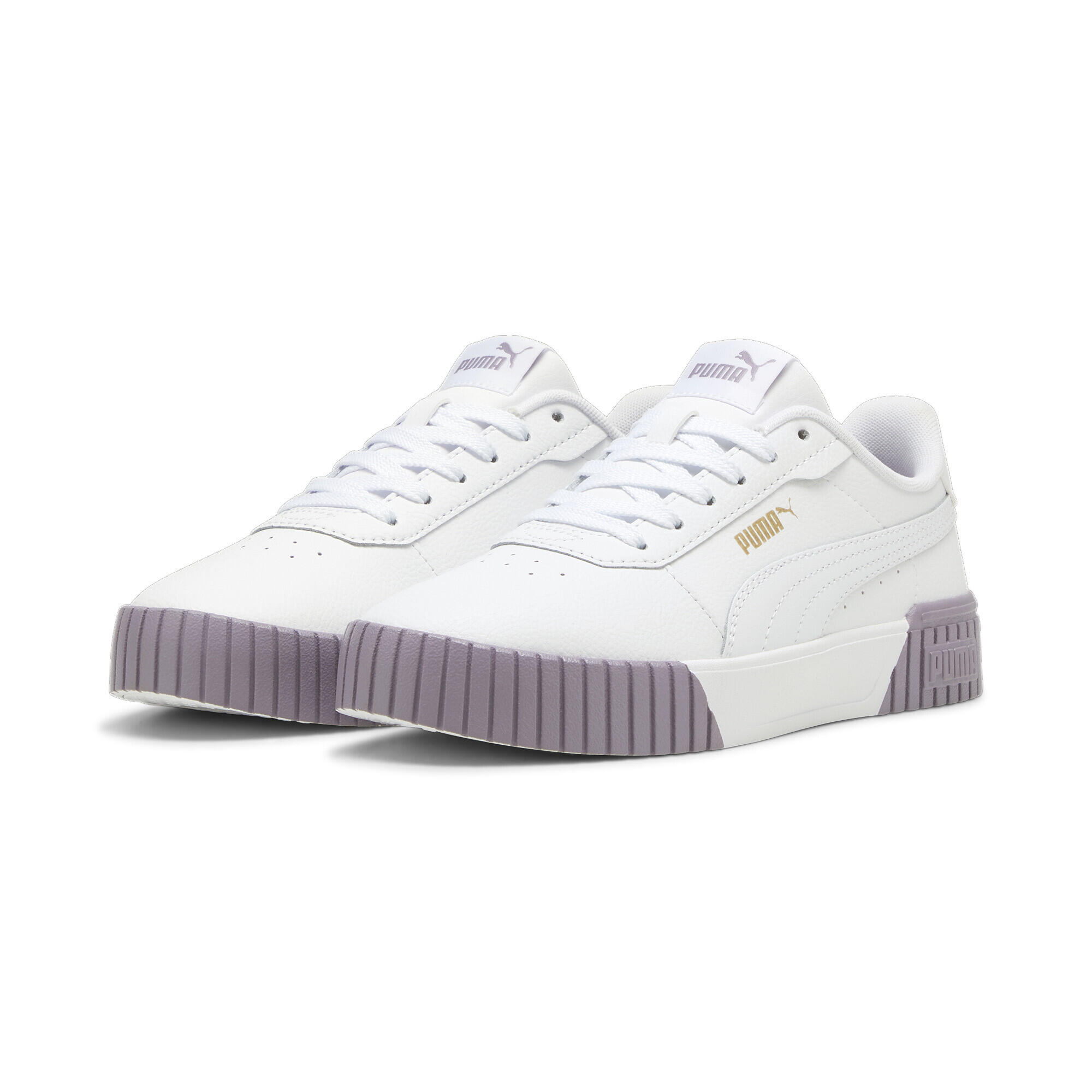 Damskie sneakersy Carina 2.0 PUMA White Pale Plum Gold Purple