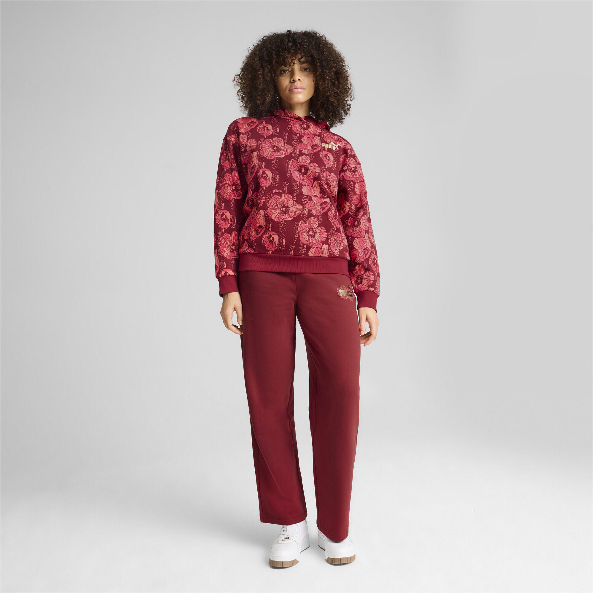 Sudadera estampada con capucha ESS+ Class Act Mujer PUMA Intense Red 2/7
