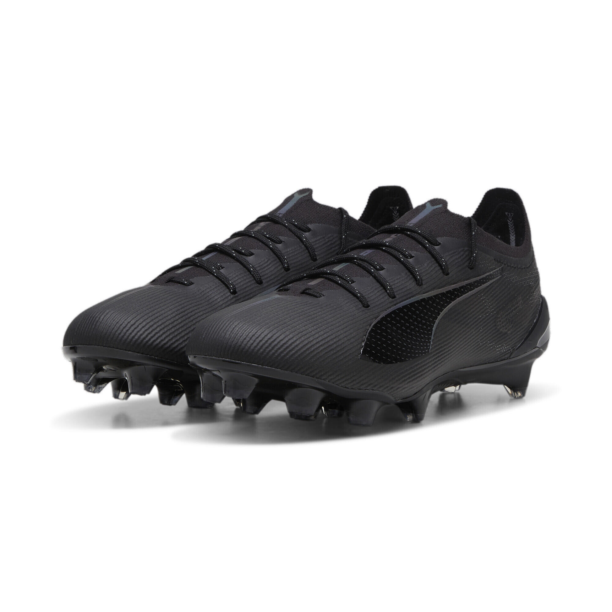 Ghete de fotbal ULTRA 5 ULTIMATE FG PUMA Black Silver Shadow Gray Metallic