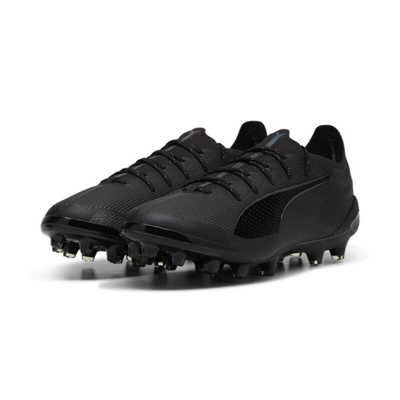 Botas de fútbol ULTRA 5 ULTIMATE AG PUMA Black Silver Shadow Gray Metallic