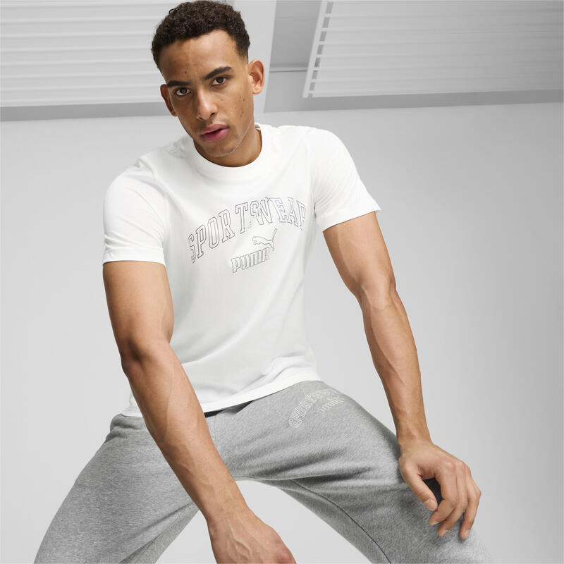 T-shirt à dégradé ESS+ LOGO LAB Homme PUMA White