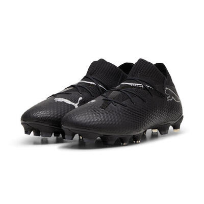 Future 7 pro fg/ag voetbalschoenen puma black silver metallic gray