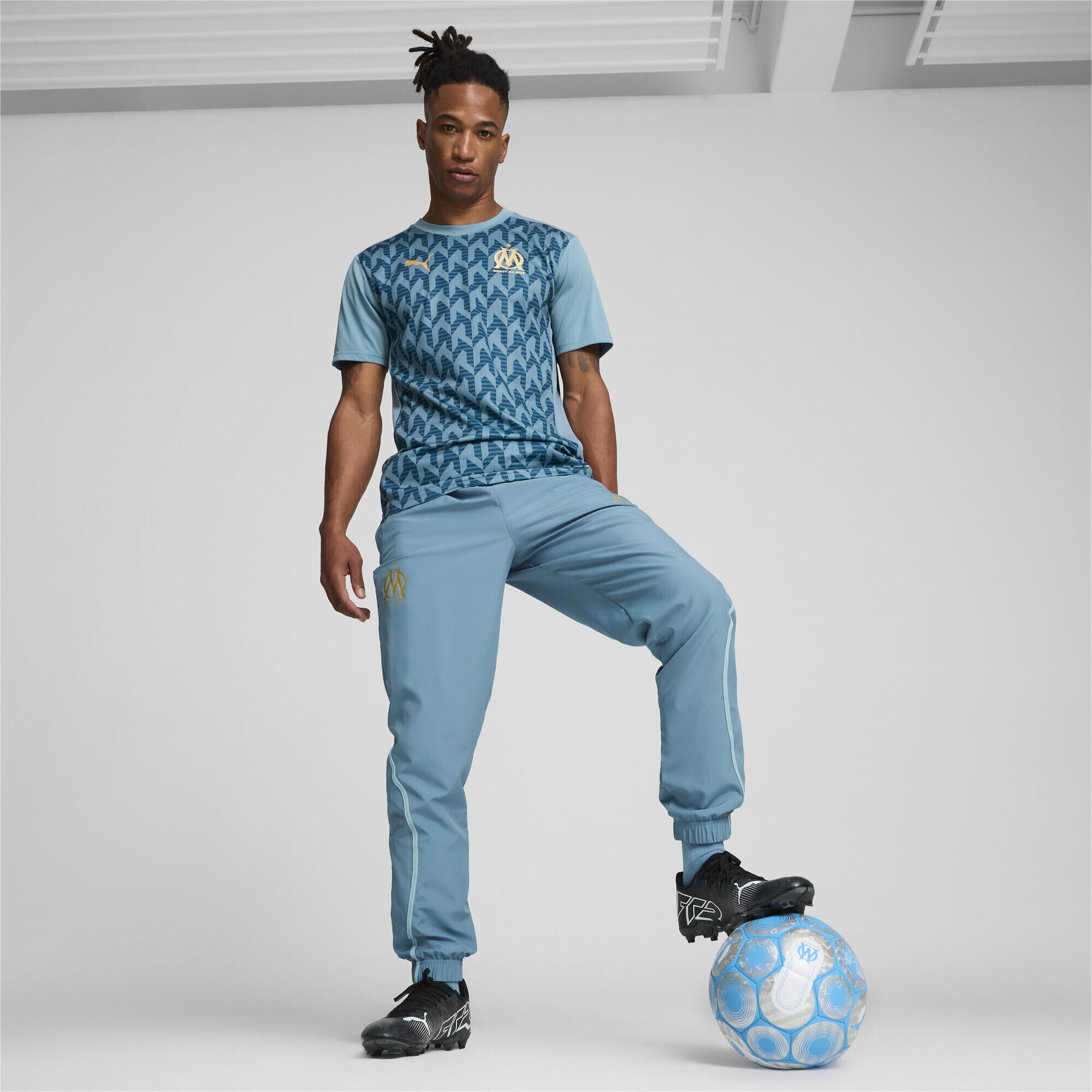 Pantalon tissé d’avant-match Olympique de Marseille Homme PUMA 5/7