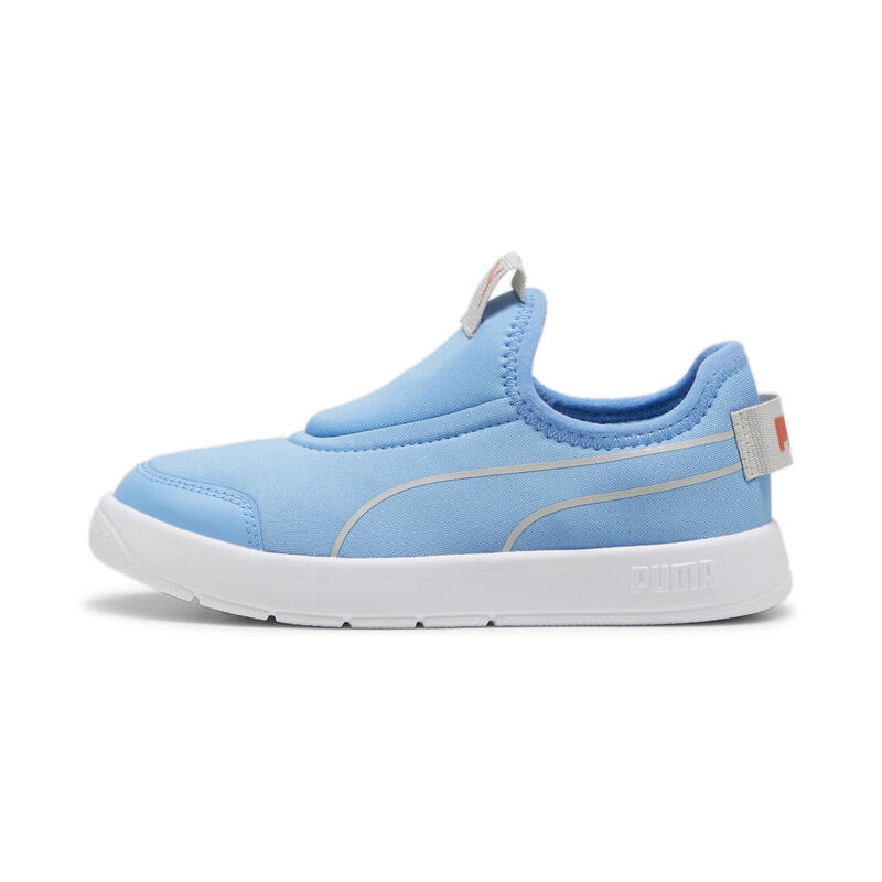 Courtflex v3 Slip On Sneakers Kids PUMA Regal Blue Cool Light Gray