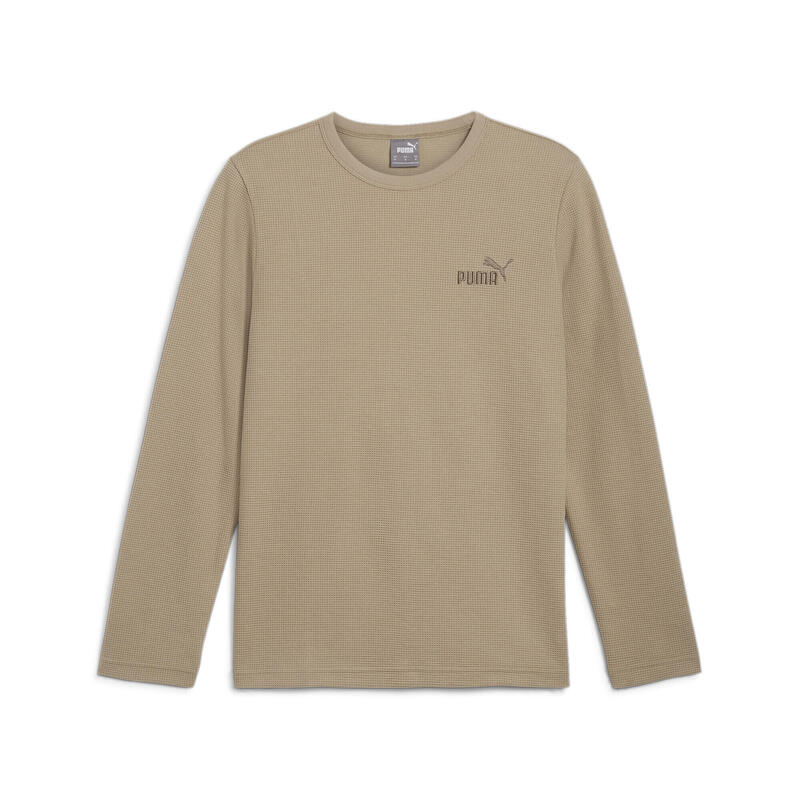 ESS ELEVATED T-shirt met lange mouwen voor heren PUMA Oak Branch Beige