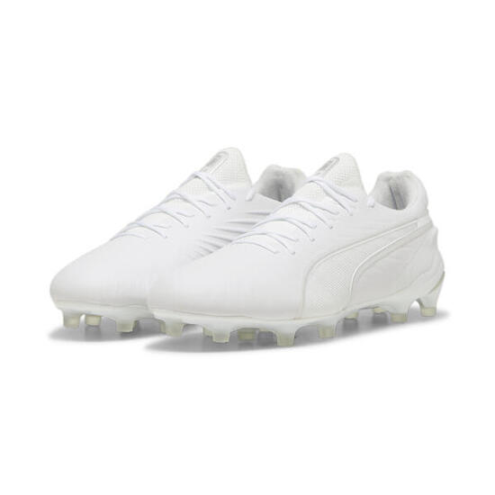 Botas de fútbol KING ULTIMATE FG/AG PUMA White Silver Metallic