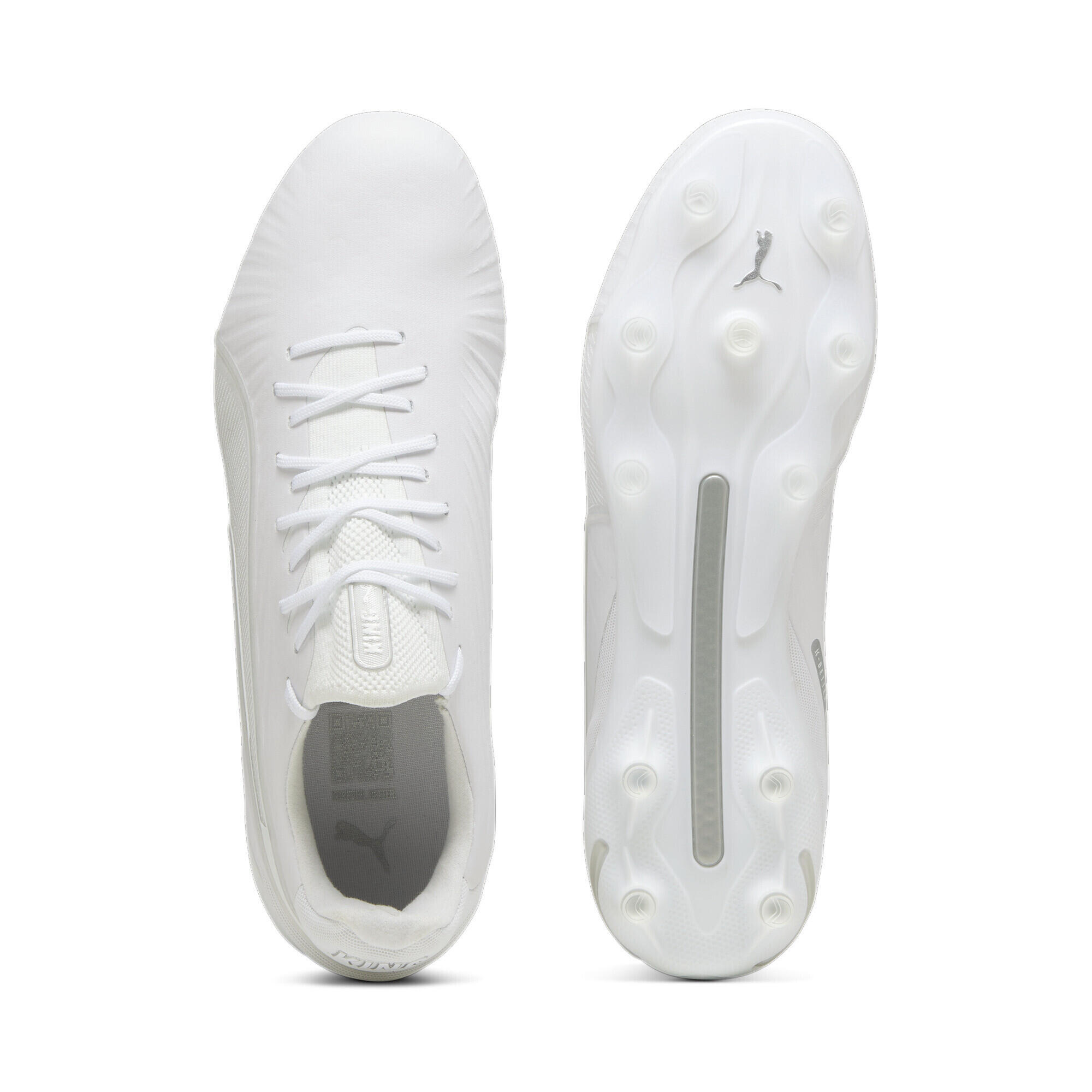 KING ULTIMATE FG/AG voetbalschoenen PUMA White Silver Metallic 7/7