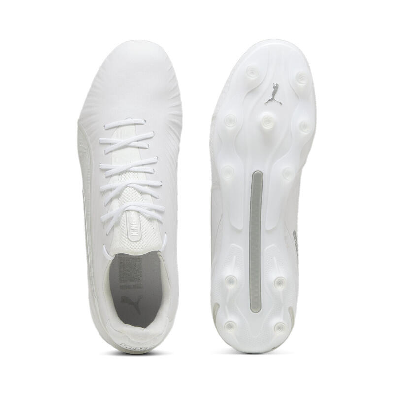 Ghete de fotbal KING ULTIMATE FG/AG PUMA White Silver Metallic