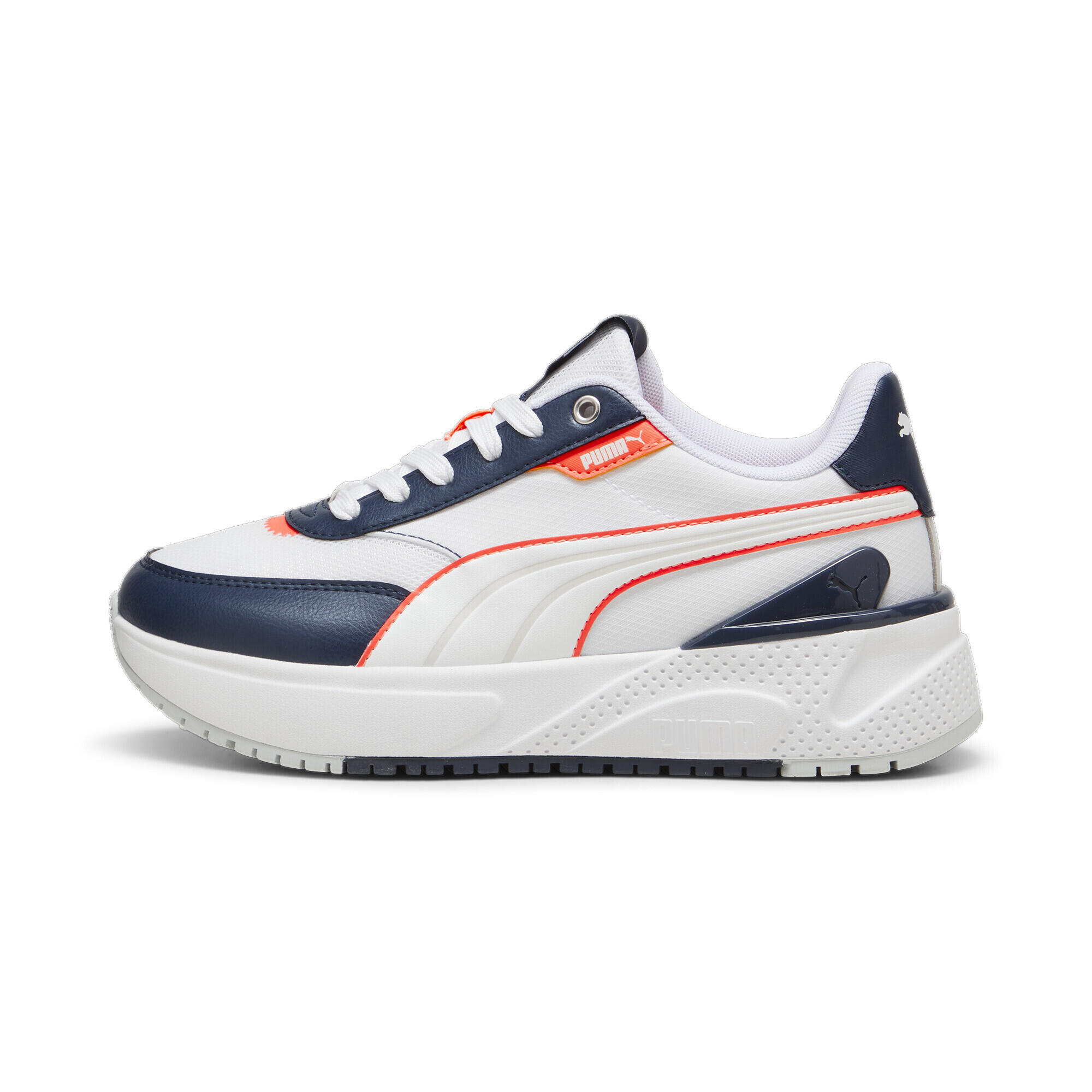 Zapatillas R78 Disrupt LT Mujer PUMA White Club Navy Glacial Gray Blue 6/7