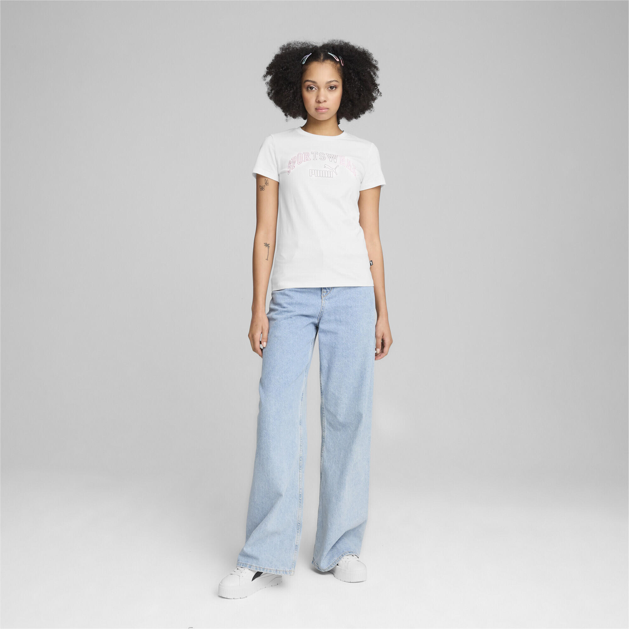 T-shirt ESS+ LOGO LAB Femme PUMA White 2/6