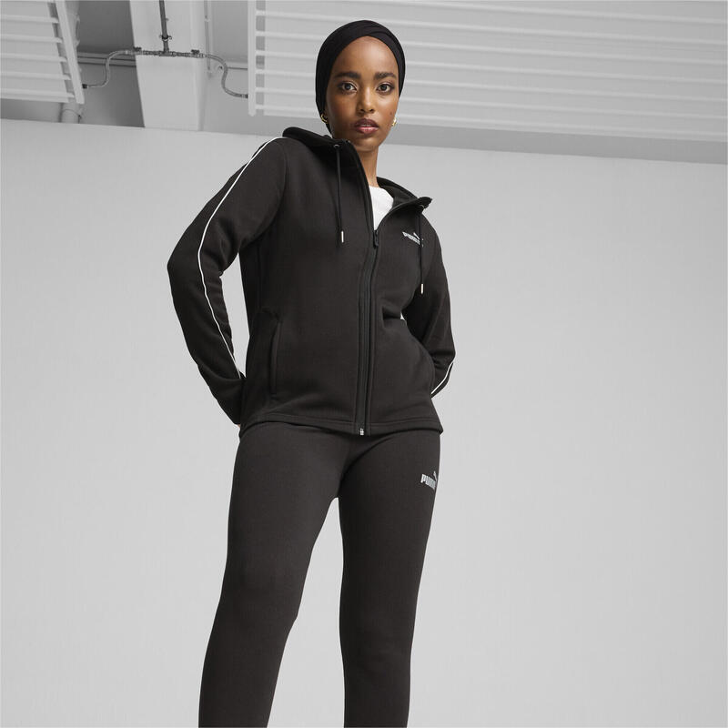 Metallic trainingspak voor dames PUMA Black