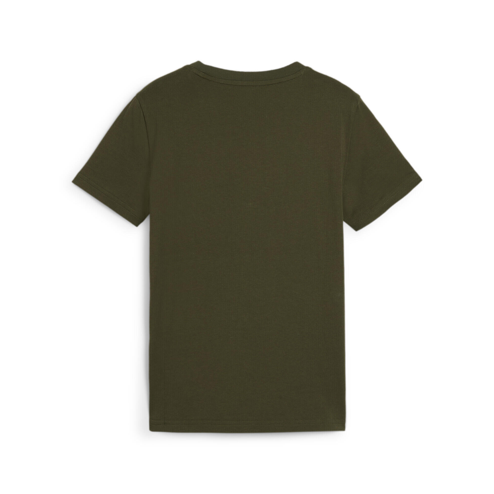 PUMA POWER T-shirt met print voor jongeren PUMA Dark Olive Green 6/6