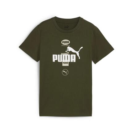 T-shirt à imprimés PUMA POWER Enfant et Adolescent PUMA Dark Olive Green