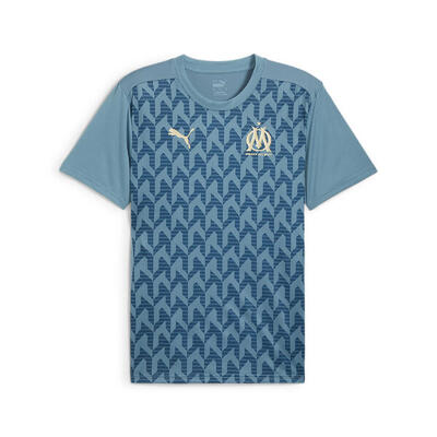 Maglia pre-partita a manica corta dell'Olympique de Marseille da uomo PUMA