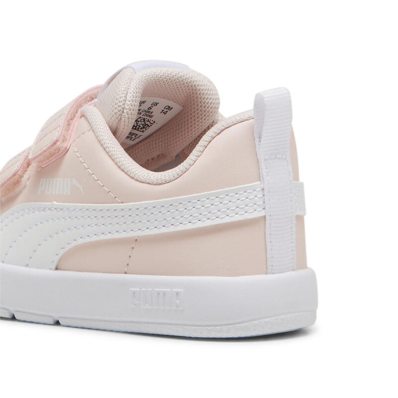 Tenisky Courtfle V3 pro malé děti PUMA Island Pink White
