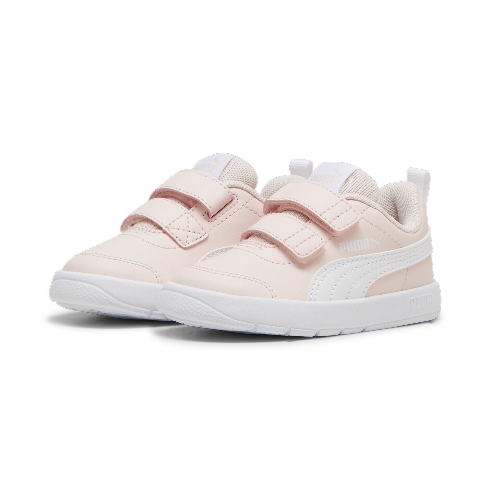 Puma - Baskets Courtflex v3 Bébé Puma - Baskets - Blanc|rose - Decathlon