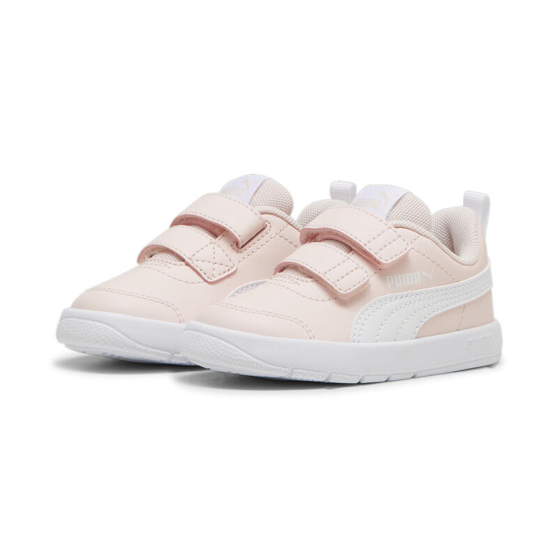 Tenisky Courtfle V3 pro malé děti PUMA Island Pink White