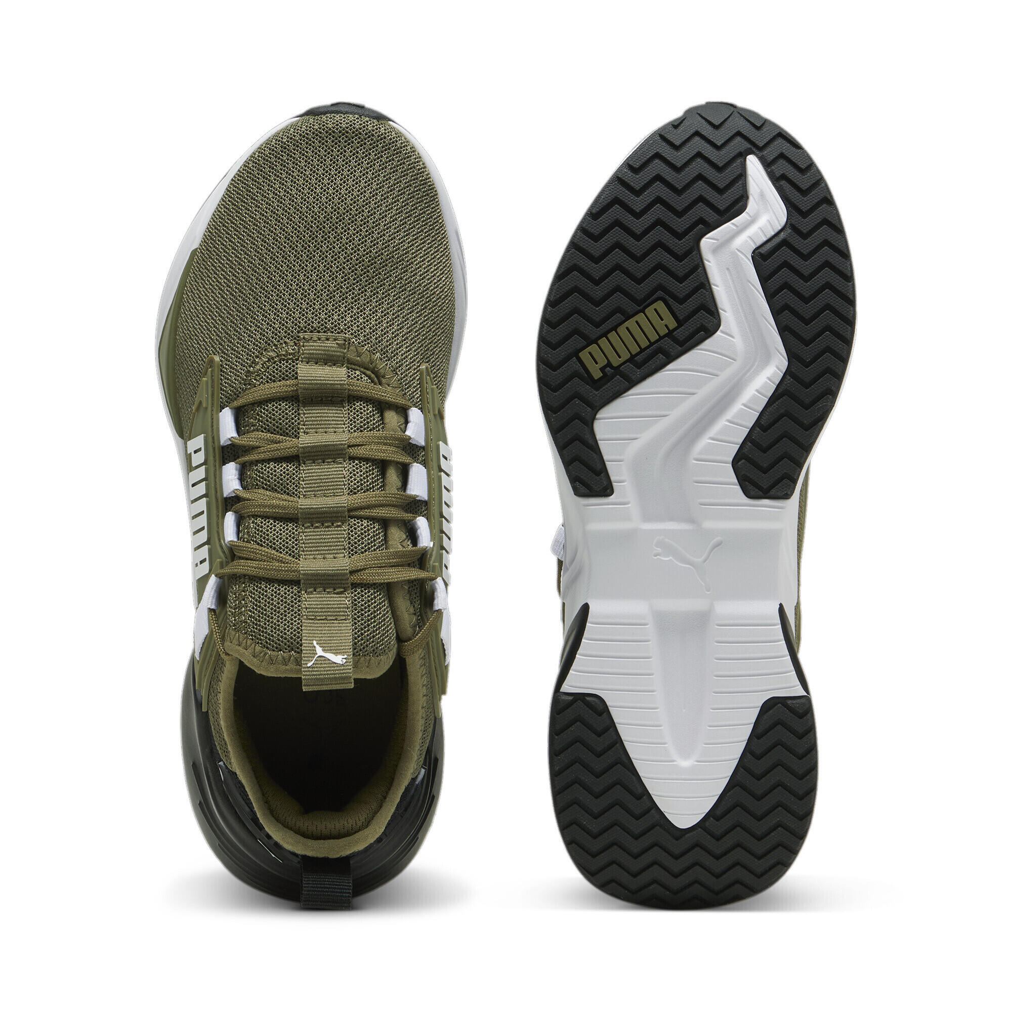 Retaliate 3 Laufschuhe Jugendliche PUMA Olive White Black Green 5/7