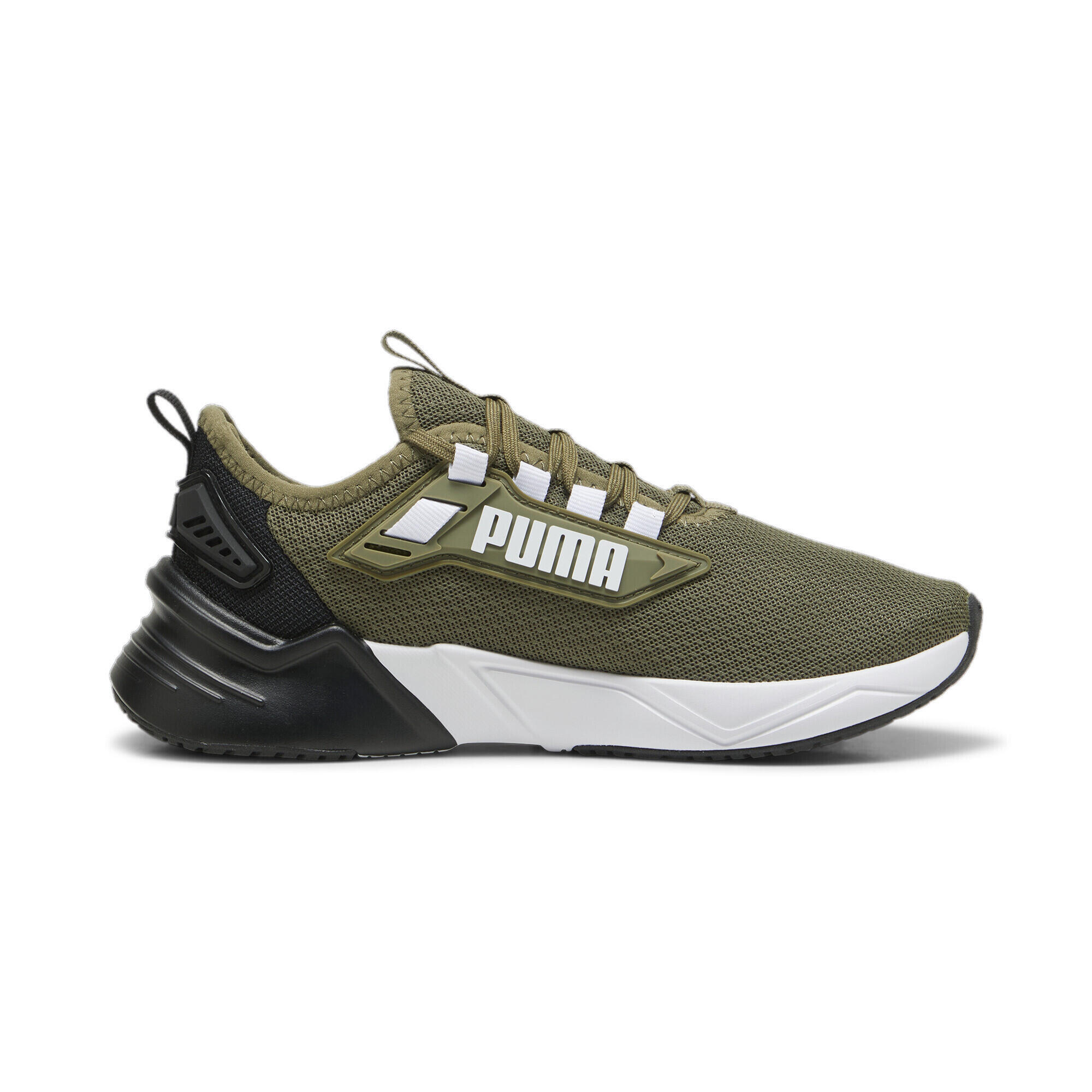 Retaliate 3 Laufschuhe Jugendliche PUMA Olive White Black Green 6/7