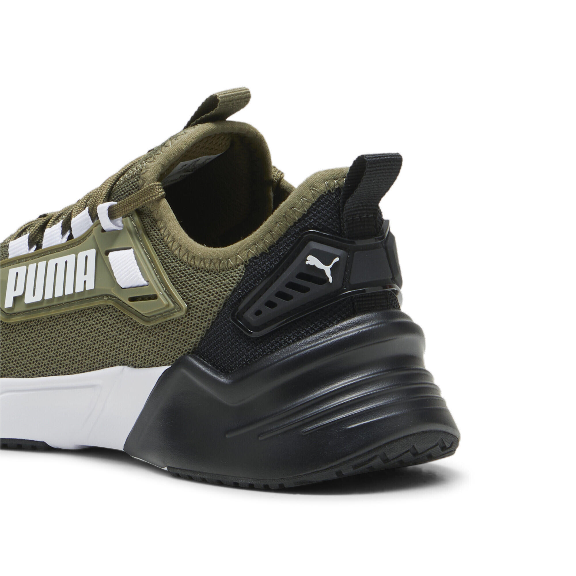Retaliate 3 Laufschuhe Jugendliche PUMA Olive White Black Green 3/7