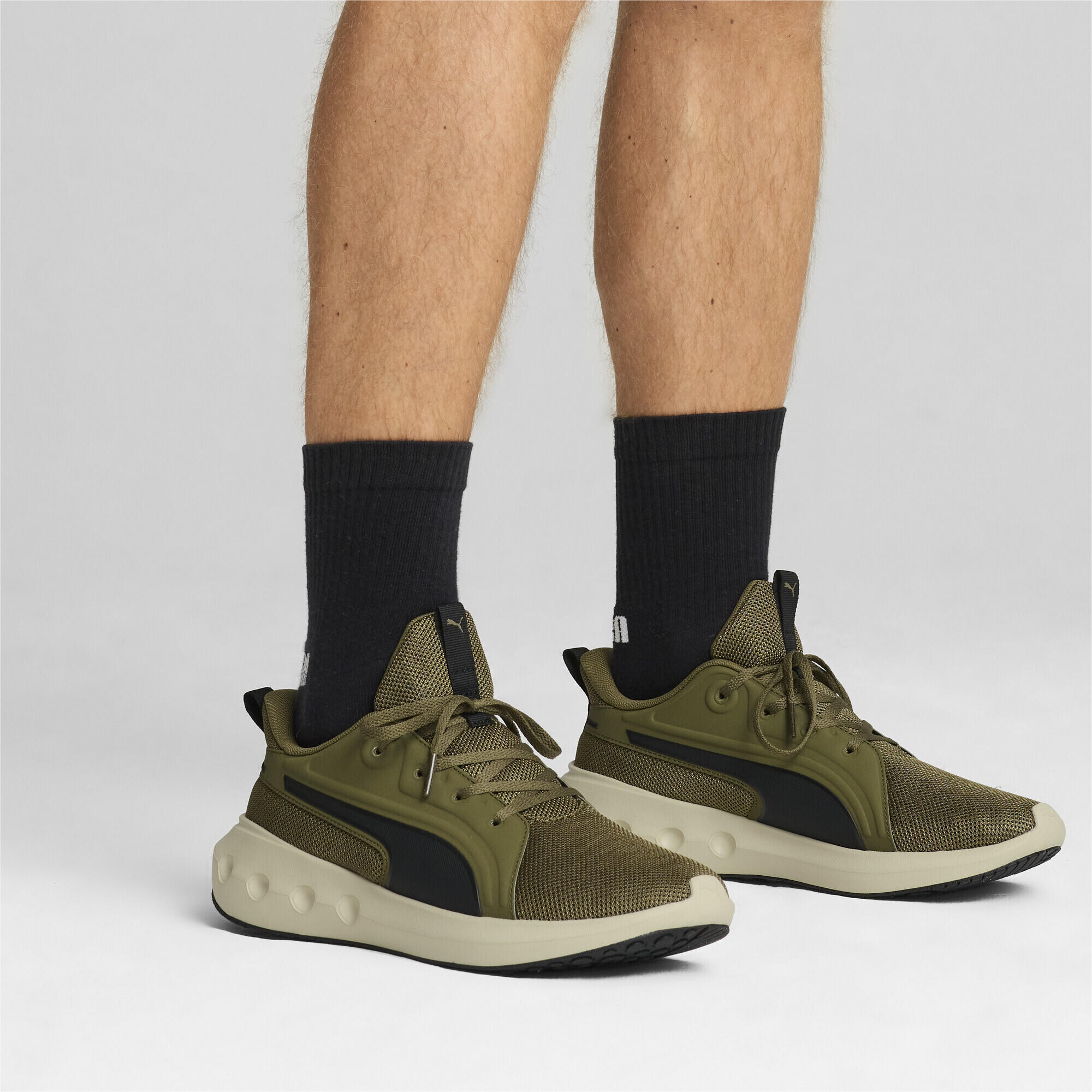 SOFTRIDE Carson Laufschuhe Erwachsene PUMA Olive Black Desert Dust Green Beige 3/7