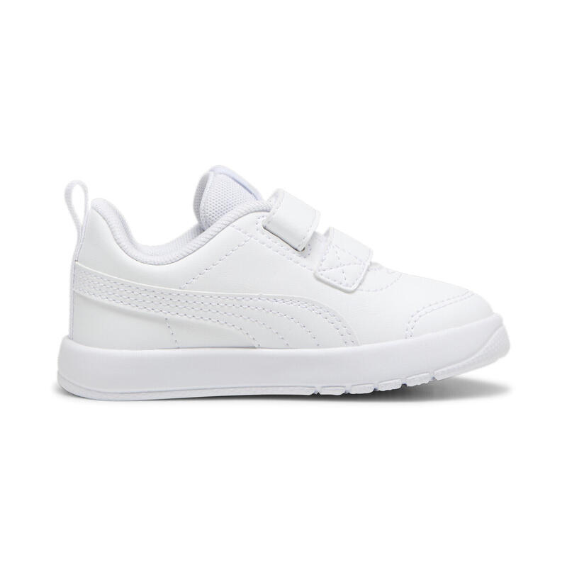 Tenisky Courtfle V3 pro malé děti PUMA White Silver Mist Gray