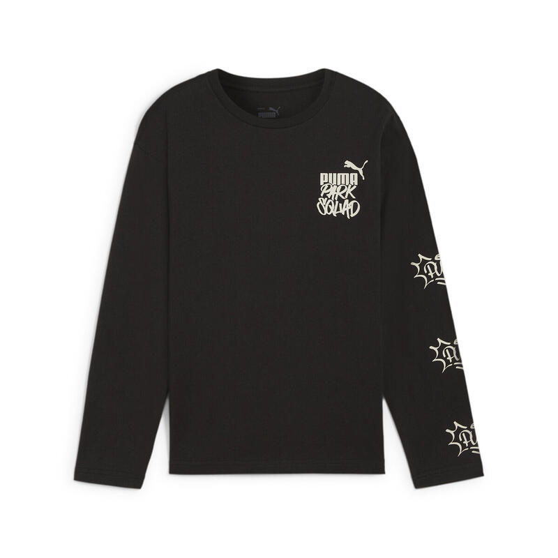 T-shirt à manches longues ESS+ MID 90s Enfant et Adolescent PUMA Black