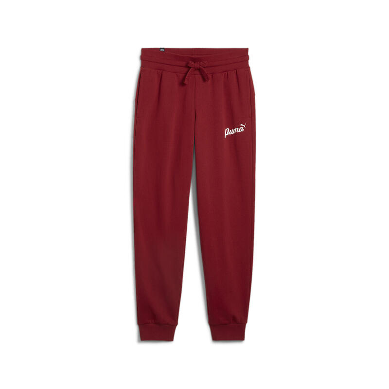 Pantaloni ESS+ Script da donna PUMA Intense Red Gold Foil