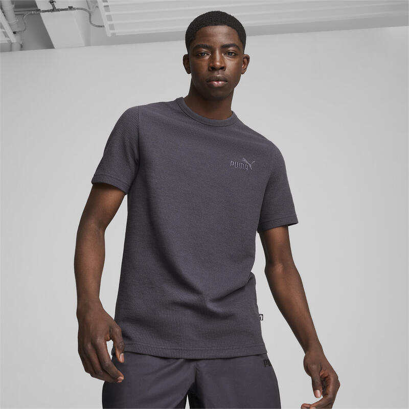 ESS ELEVATED wafelshirt voor heren PUMA Galactic Gray