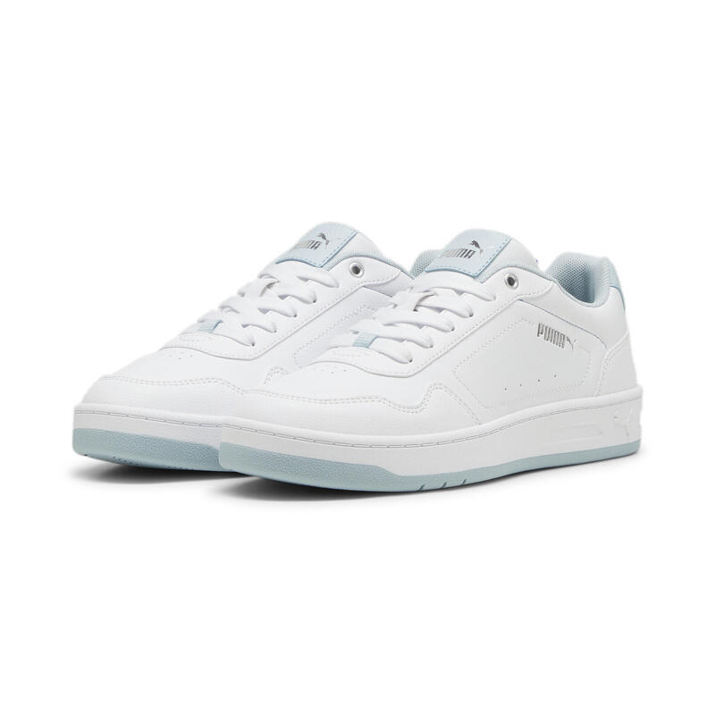 Tenis Mujer Court Classy PUMA White Frosted Dew Silver Blue Metallic