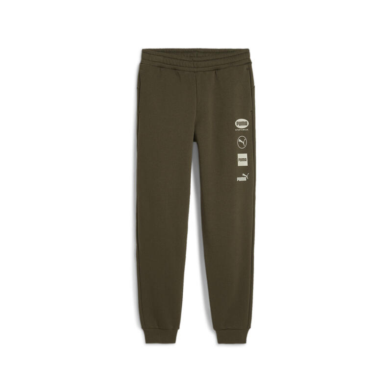 Pantaloni grafici PUMA POWER Tineret PUMA Dark Olive Green