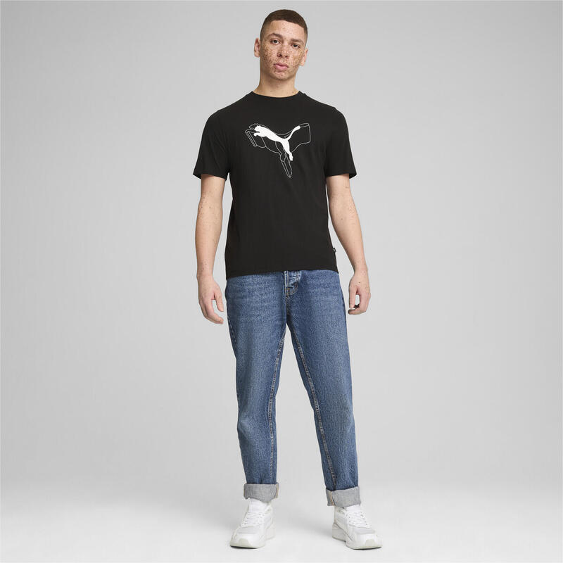 T-shirt Cat ESS+ LOGO LAB Homme PUMA Black