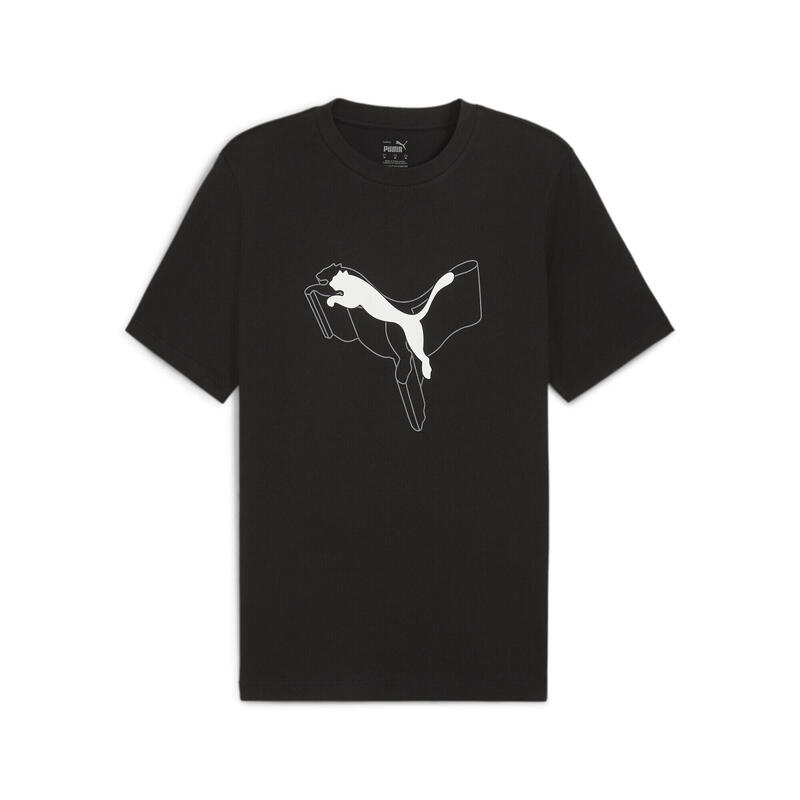 T-shirt ESS+ LOGO LAB Cat da uomo PUMA Black