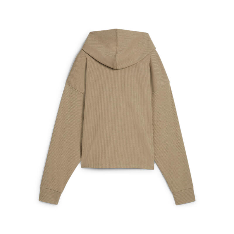 Hoodie ESS ELEVATED Femme PUMA Oak Branch Beige