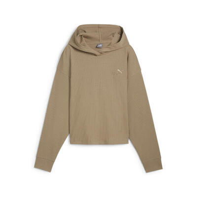 Ess elevated hoodie voor dames puma oak branch beige