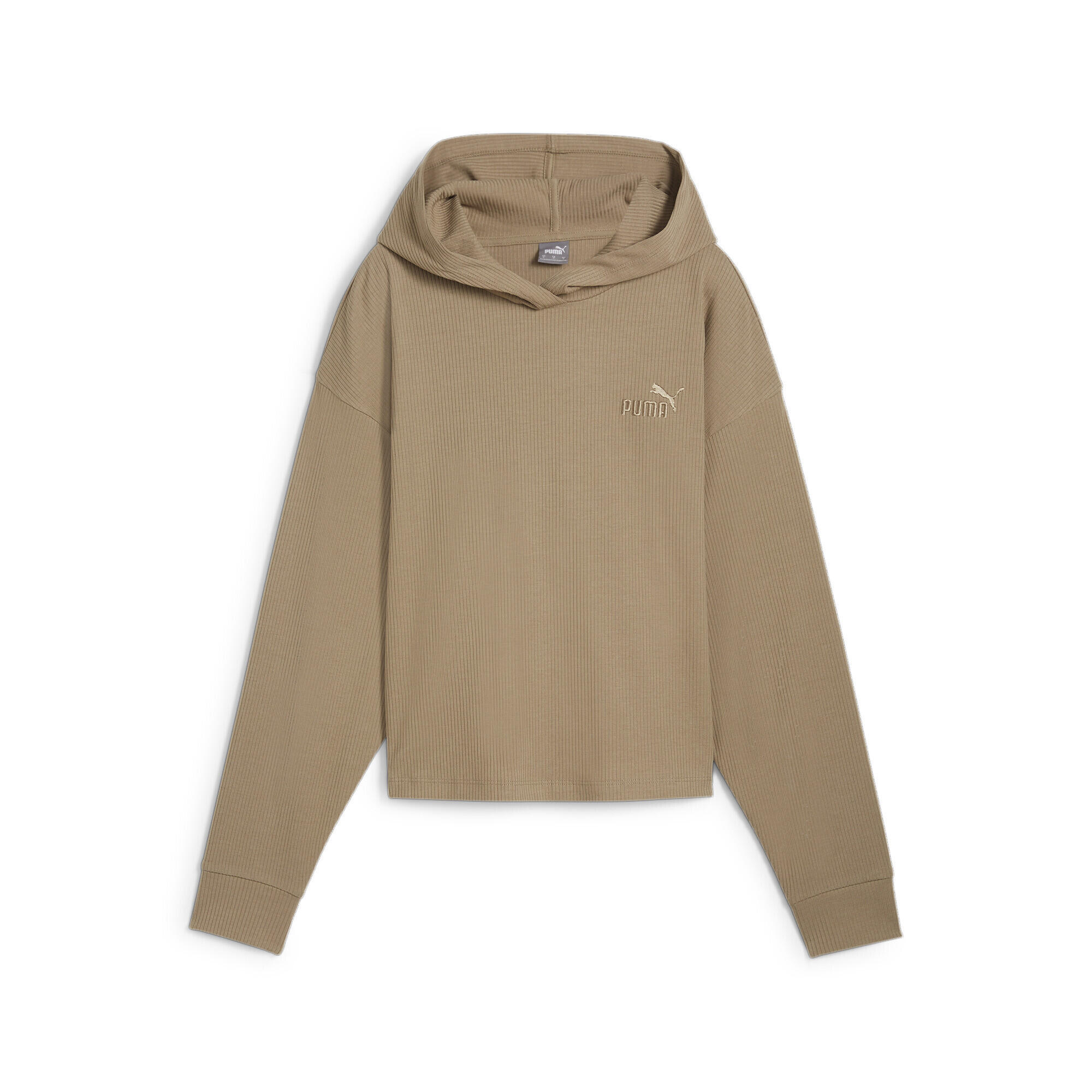 Puma - Hoodie Ess Elevated Femme Puma Oak Branch Beige - Sweat-shirt - Beige|noir - S - Decathlon