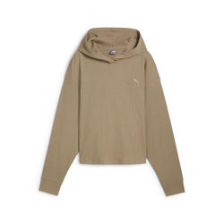 Hoodie ESS ELEVATED Femme PUMA Oak Branch Beige