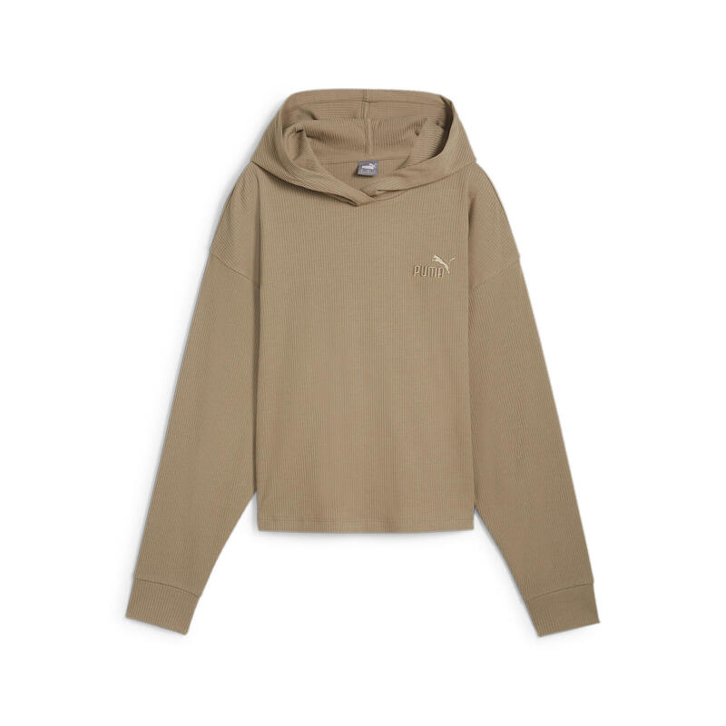 ESS ELEVATED Hoodie Damen PUMA Oak Branch Beige