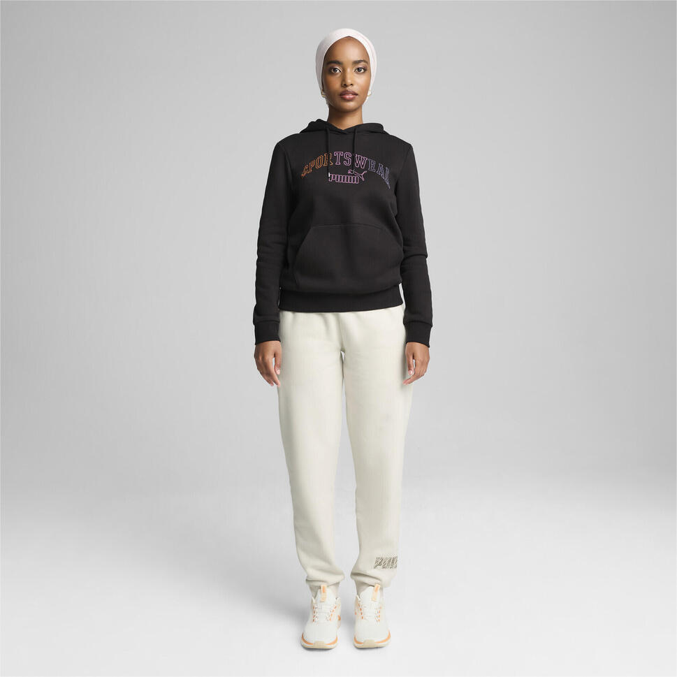 Damska bluza z kapturem ESS+ LOGO LAB PUMA Black